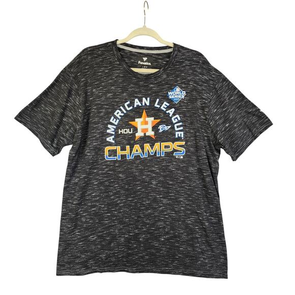 Fanatics Mens Houston Astros 2019 World Series T Shirt Size Large Space Dye MLB - Picture 1 of 9